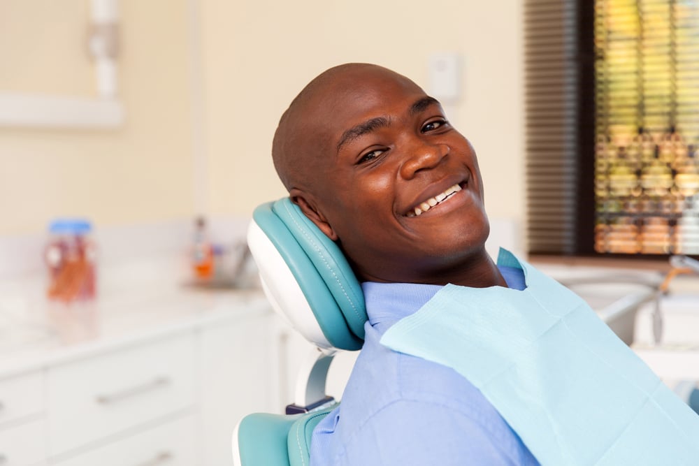 African,Man,Visiting,Dentist,For,Dental,Checkup